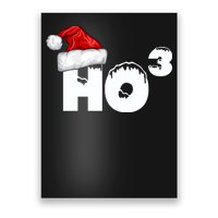 Santa HO HO3 Christmas Funny Poster