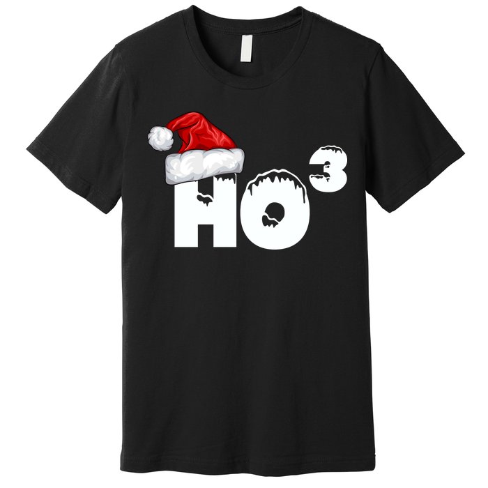 Santa HO HO3 Christmas Funny Premium T-Shirt