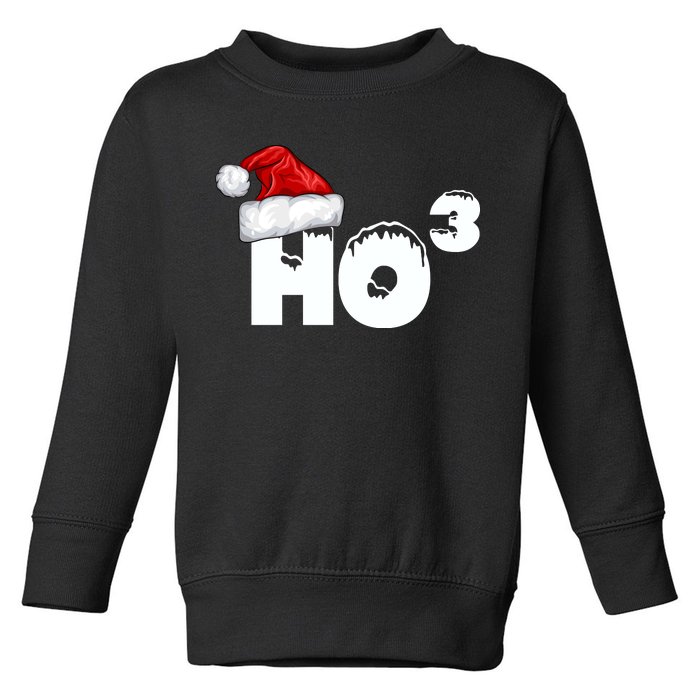 Santa HO HO3 Christmas Funny Toddler Sweatshirt