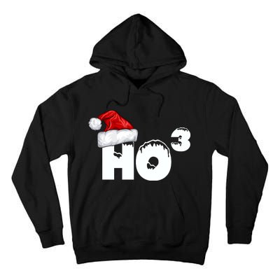 Santa HO HO3 Christmas Funny Tall Hoodie