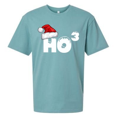 Santa HO HO3 Christmas Funny Sueded Cloud Jersey T-Shirt