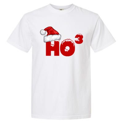 Santa HO HO3 Christmas Funny Garment-Dyed Heavyweight T-Shirt