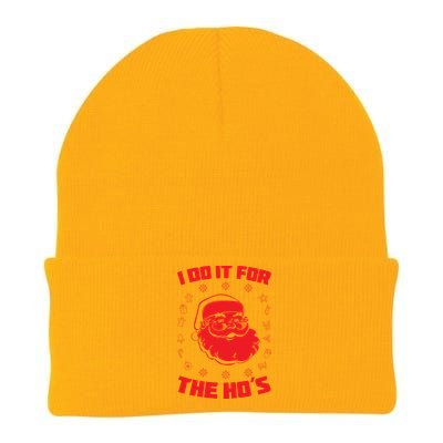 Santa I Do It For The Ho's Funny X-Mas Knit Cap Winter Beanie