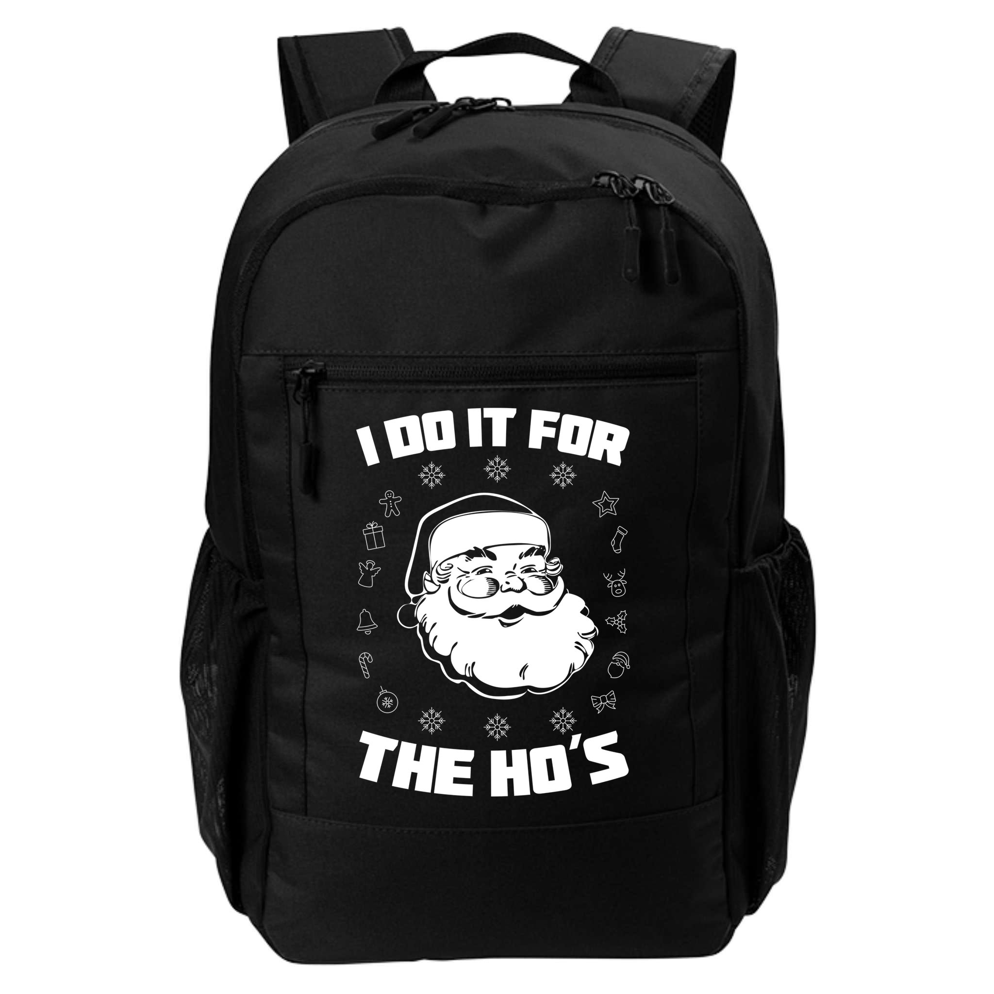 Santa I Do It For The Ho's Funny X-Mas Backpack