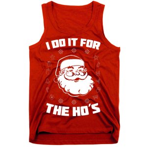 Santa I Do It For The Ho's Funny X-Mas Tank Top