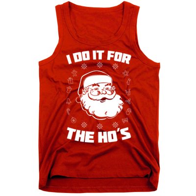 Santa I Do It For The Ho's Funny X-Mas Tank Top