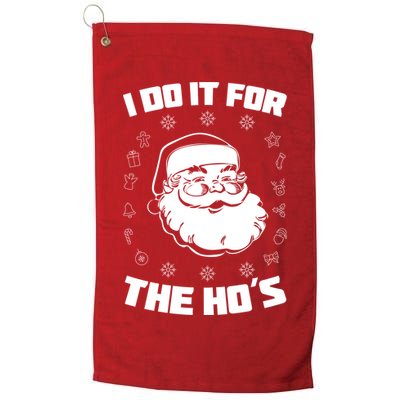Santa I Do It For The Ho's Funny X-Mas Golf Towel