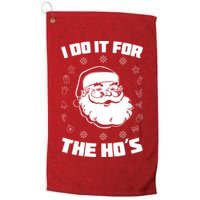 Santa I Do It For The Ho's Funny X-Mas Golf Towel