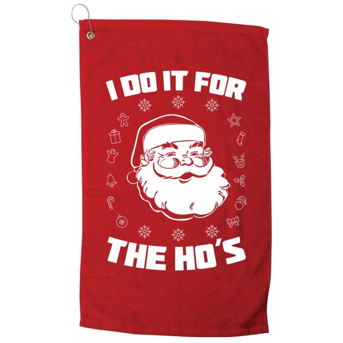 Santa I Do It For The Ho's Funny X-Mas Golf Towel