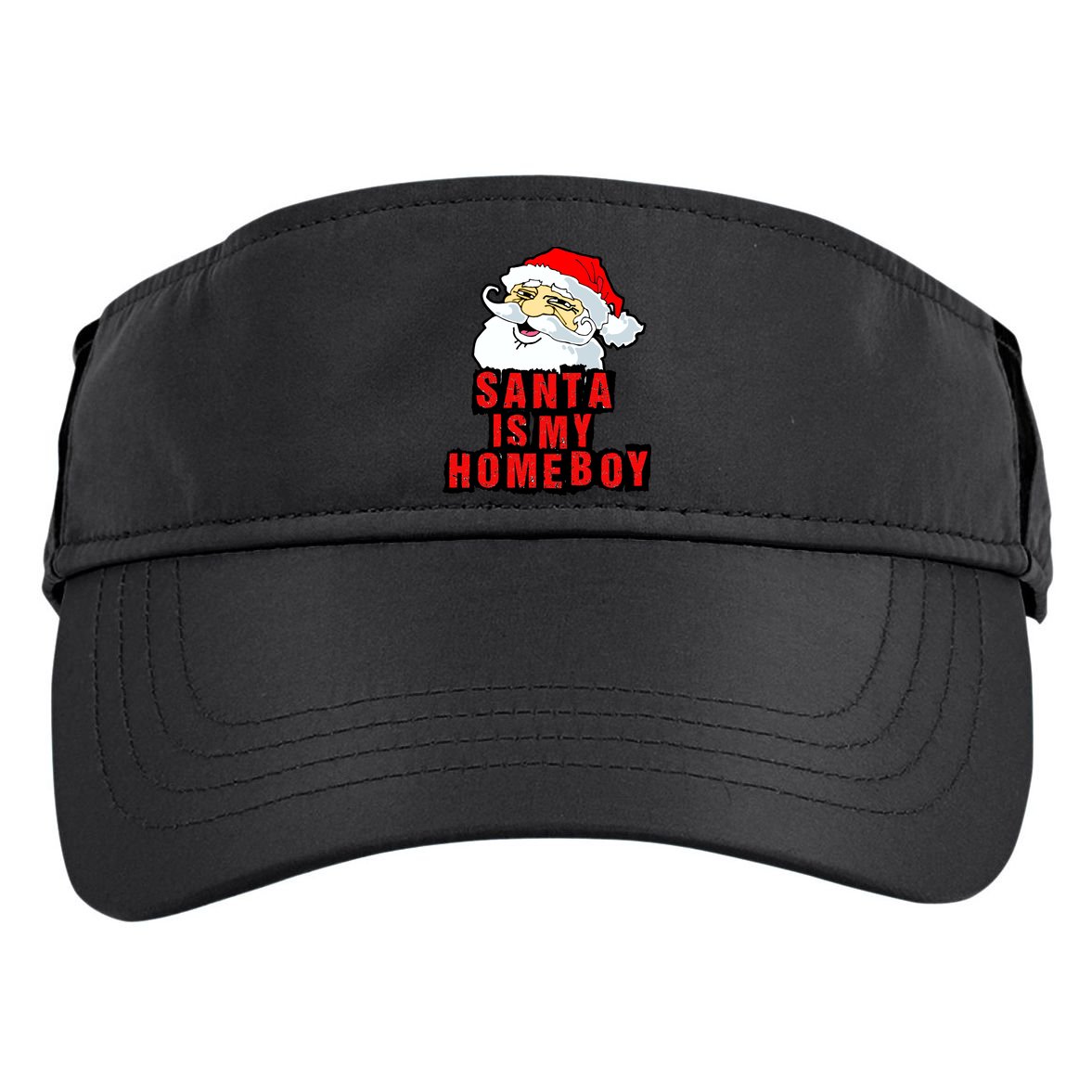Santa Is My Homeboy Adult Drive Performance Visor