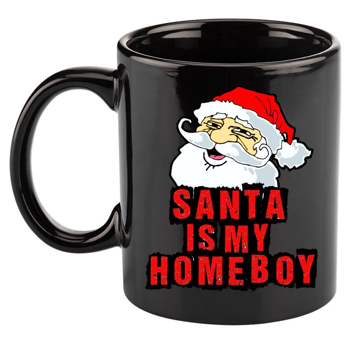 Santa Is My Homeboy 11oz C Handle Ceramic Mug