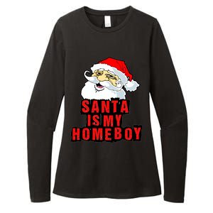 Santa Is My Homeboy Womens CVC Long Sleeve Shirt