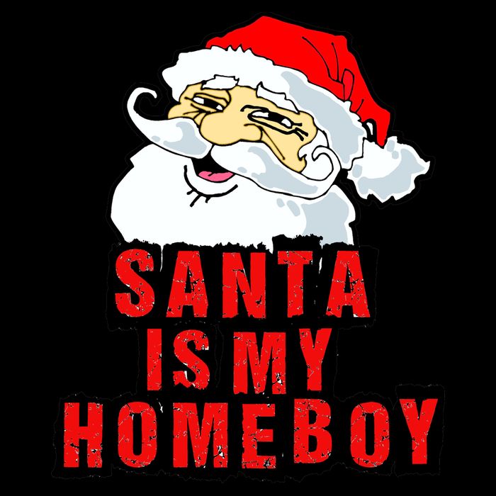 Santa Is My Homeboy Cooling Performance Long Sleeve Crew
