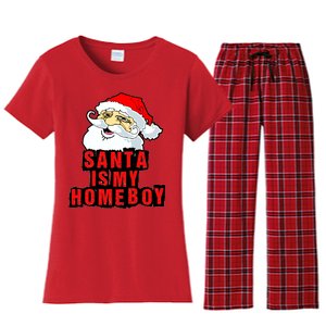 Santa Is My Homeboy Women's Flannel Pajama Set