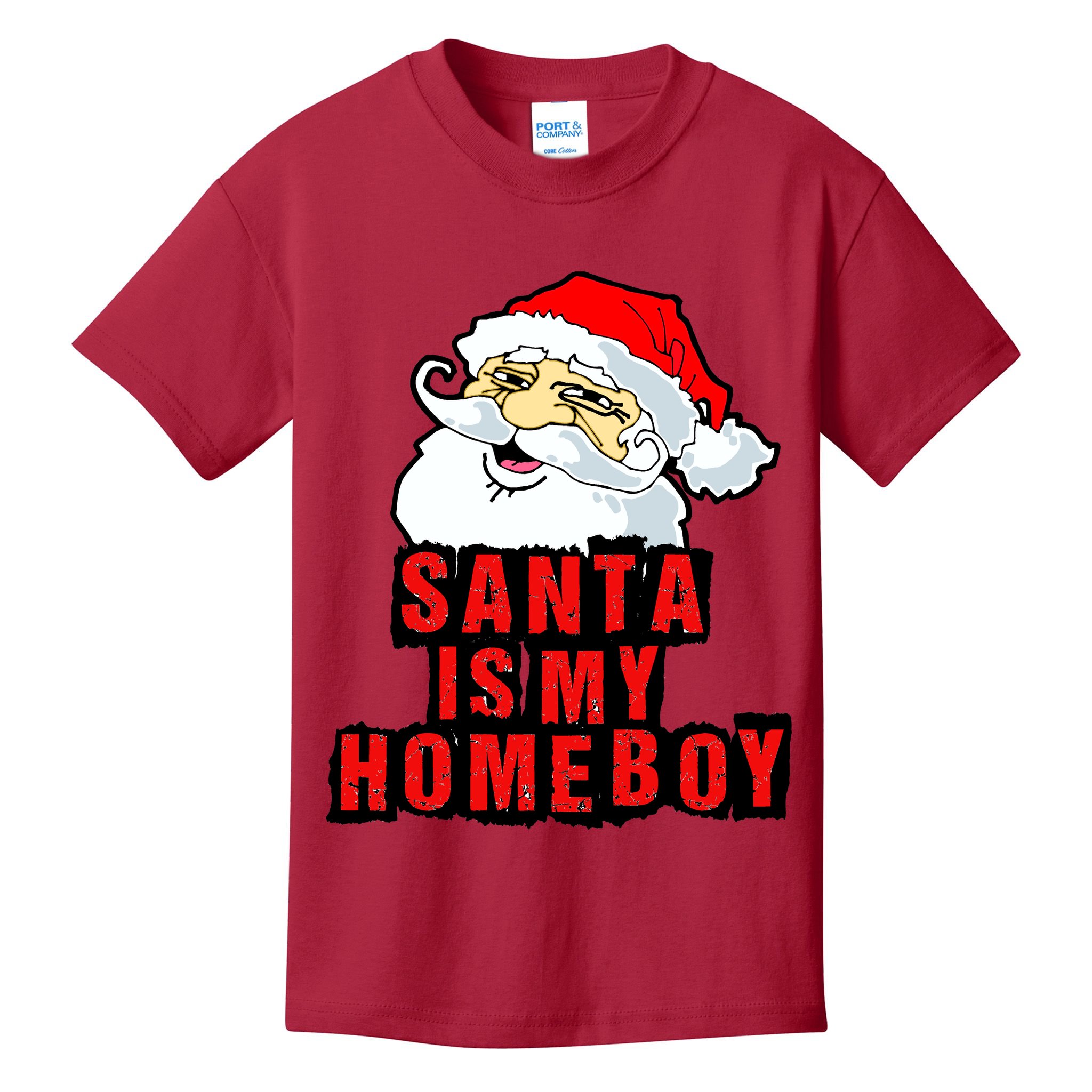 Santa Is My Homeboy Kids T-Shirt