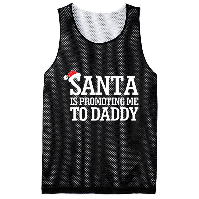 Santa Is Promoting Me To Daddy Mesh Reversible Basketball Jersey Tank