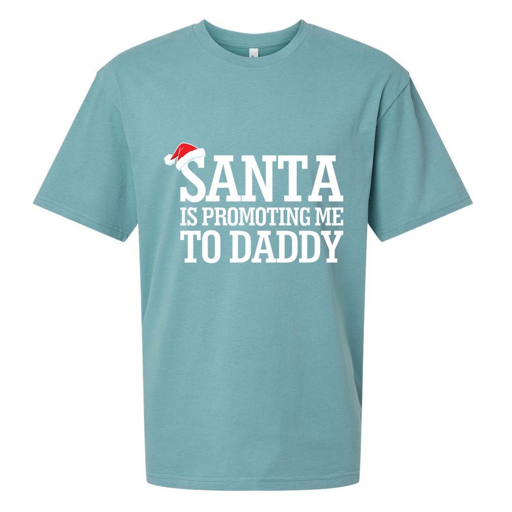 Santa Is Promoting Me To Daddy Sueded Cloud Jersey T-Shirt