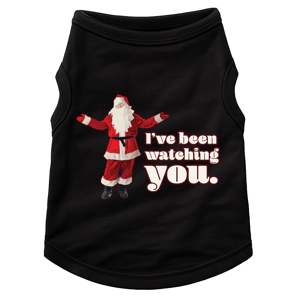 Santa I've Been Watching You Doggie Tank