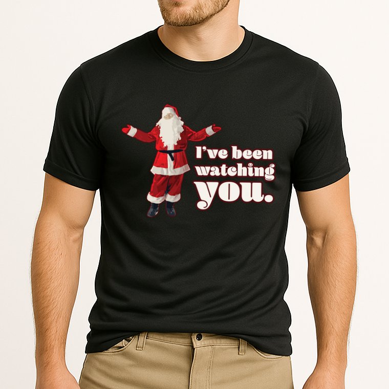 Santa I've Been Watching You Performance Shirt