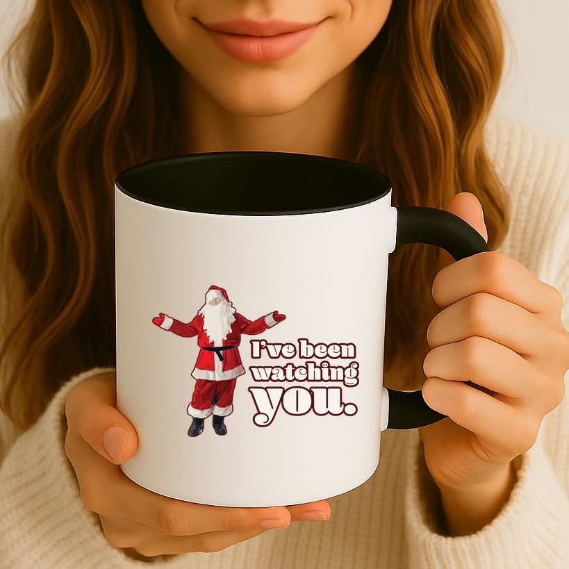 Santa I've Been Watching You Mug
