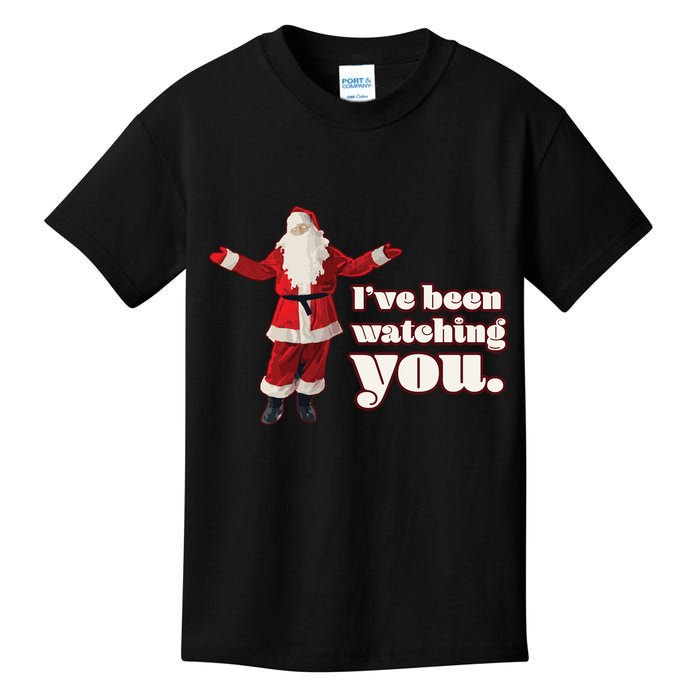 Santa I've Been Watching You Kids T-Shirt