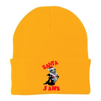 Santa Jaws Christmas Knit Cap Winter Beanie