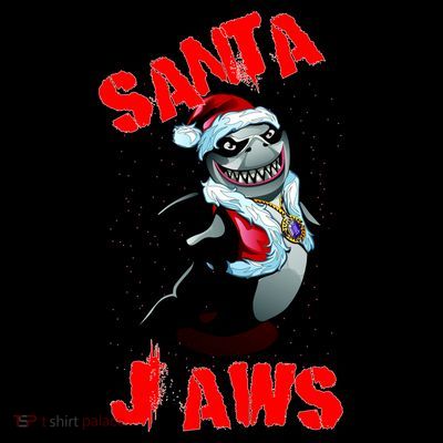 Santa Jaws Christmas T-Shirt