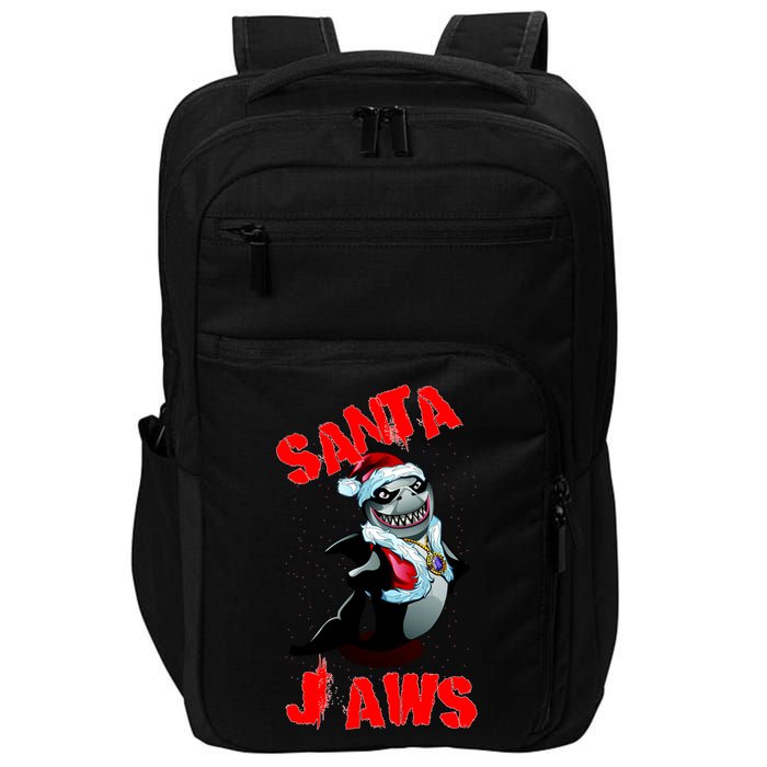 Santa Jaws Christmas Impact Tech Backpack