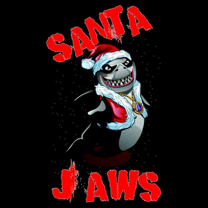 Santa Jaws Christmas Impact Tech Backpack