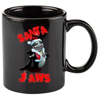 Santa Jaws Christmas 11oz C Handle Ceramic Mug
