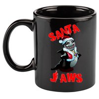 Santa Jaws Christmas 11oz C Handle Ceramic Mug