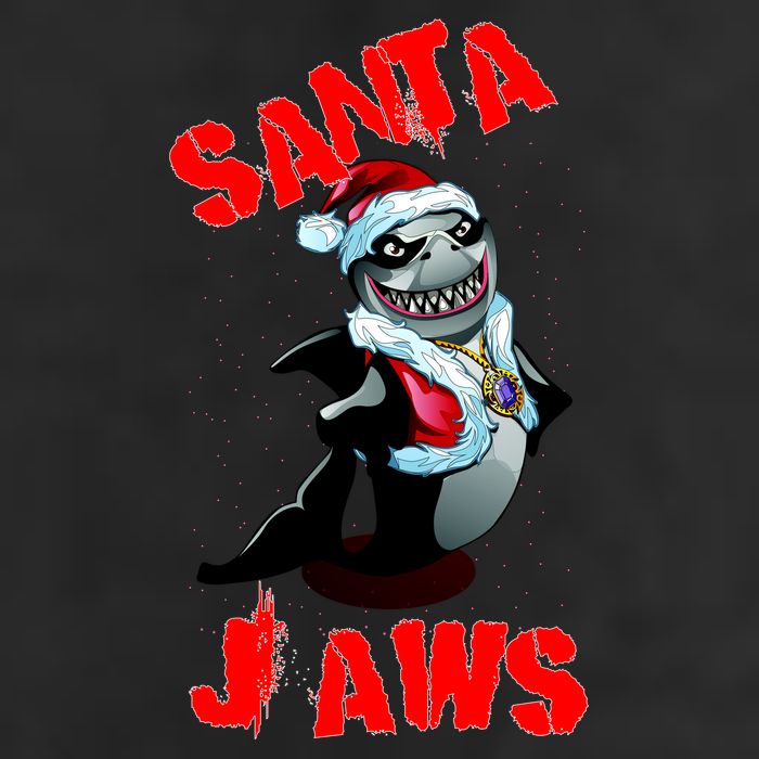 Santa Jaws Christmas 11oz C Handle Ceramic Mug