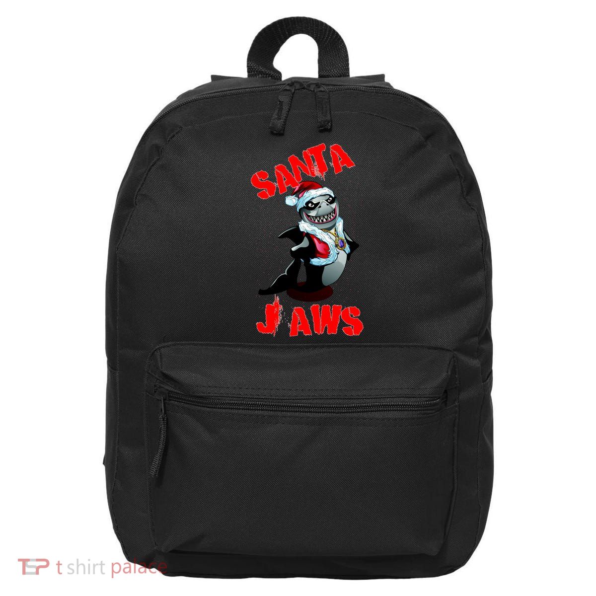 Santa Jaws Christmas 16 in Basic Backpack