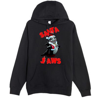 Santa Jaws Christmas Premium Pullover Hoodie