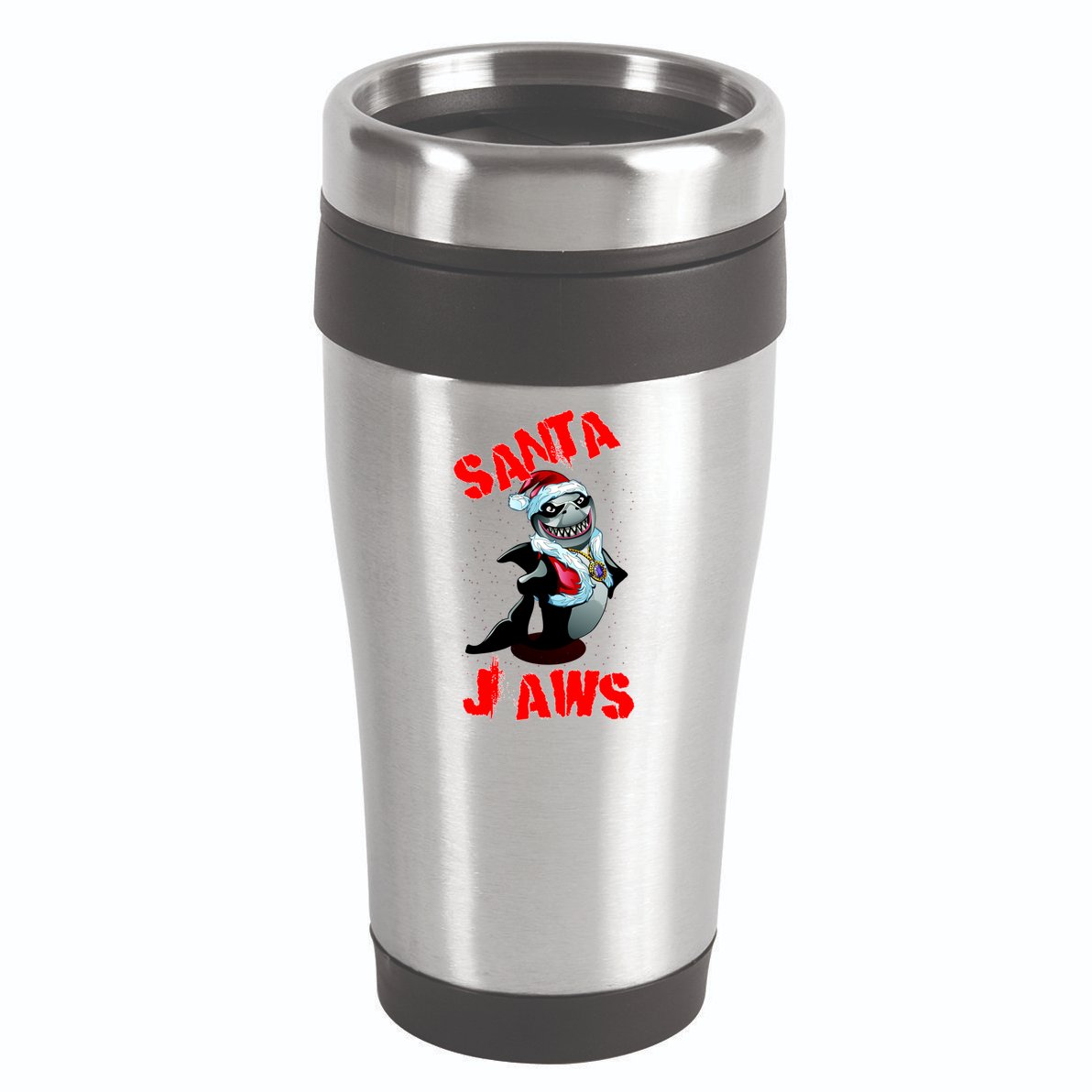 Santa Jaws Christmas 16oz Travel Tumbler