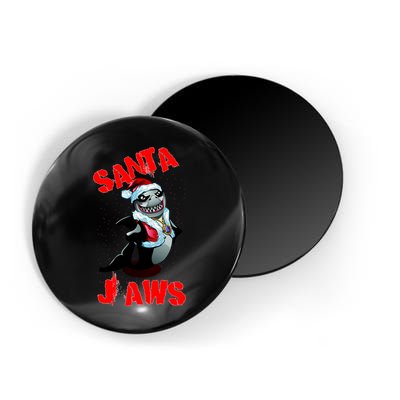 Santa Jaws Christmas Magnet