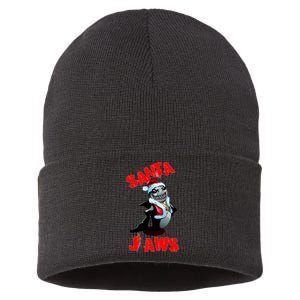 Santa Jaws Christmas Sustainable Knit Beanie