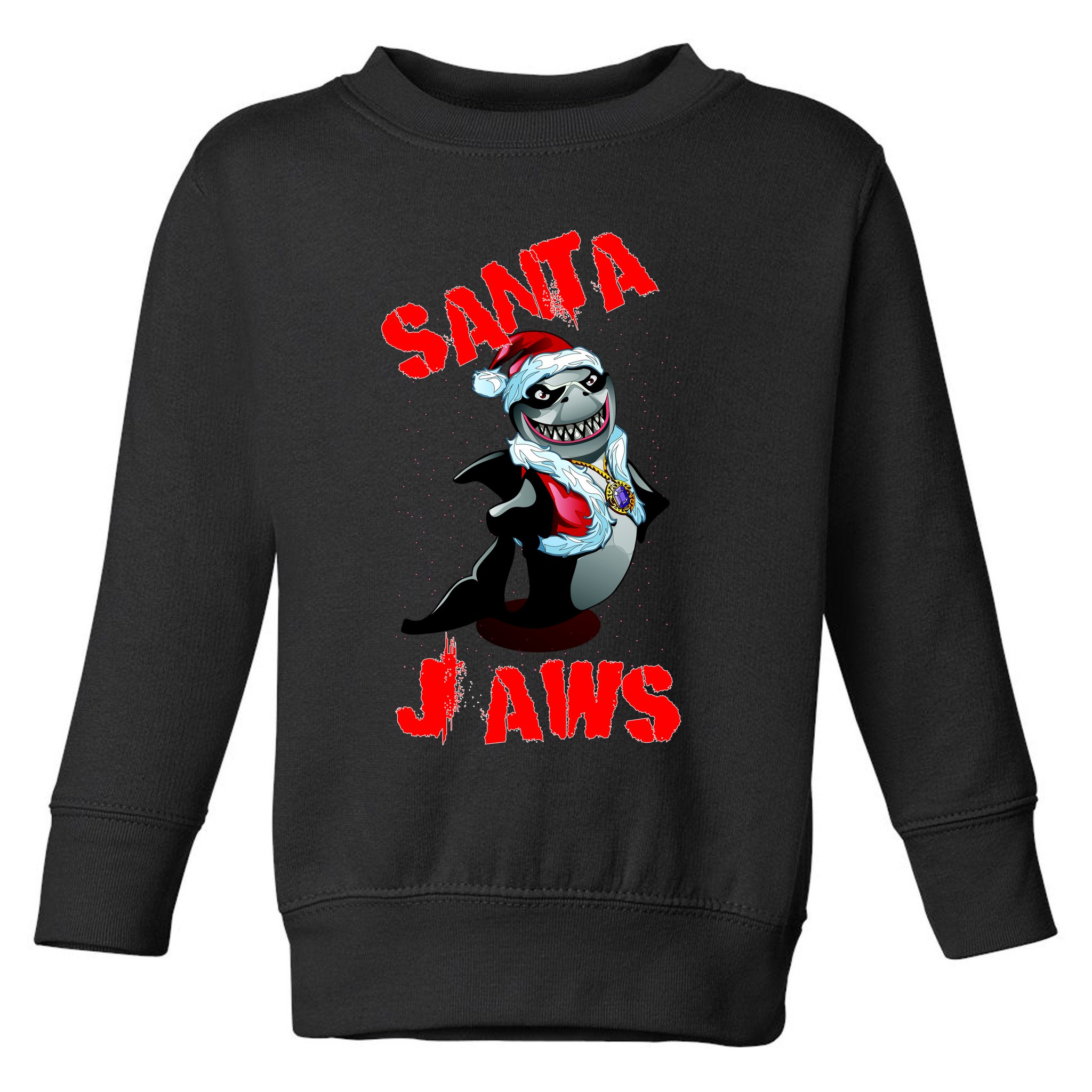Santa Jaws Christmas Toddler Sweatshirt
