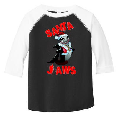 Santa Jaws Christmas Toddler Fine Jersey T-Shirt