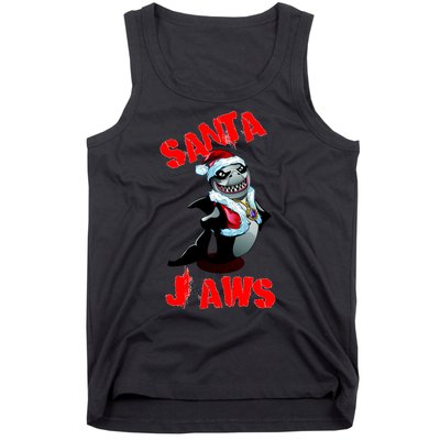 Santa Jaws Christmas Tank Top