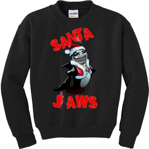 Santa Jaws Christmas Kids Sweatshirt