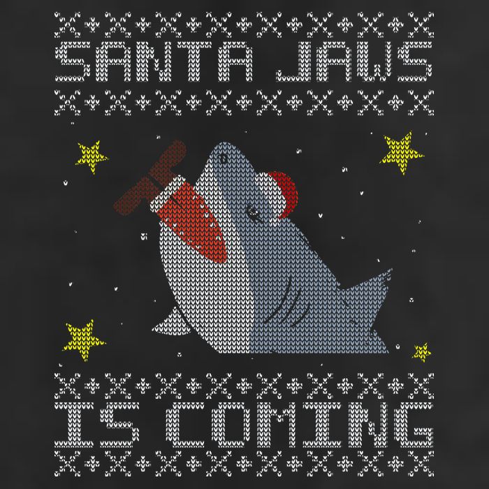 Santa Jaws Is Coming Ugly Christmas Adult Drive Performance Visor