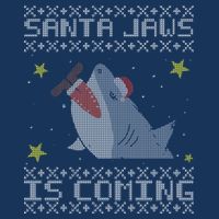 Santa Jaws Is Coming Ugly Christmas Cool Comfort Performance Bucket Hat