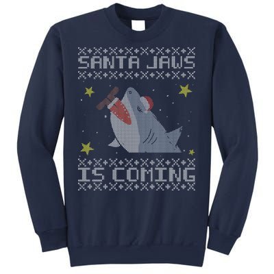 Santa Jaws Is Coming Ugly Christmas Sweatshirt