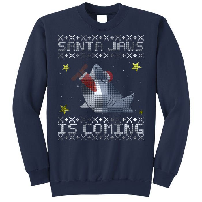 Santa Jaws Is Coming Ugly Christmas Sweatshirt