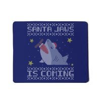 Santa Jaws Is Coming Ugly Christmas Mousepad