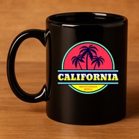 Santa Monica Beach 11oz C Handle Ceramic Mug