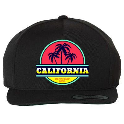 Santa Monica Beach Wool Snapback Cap