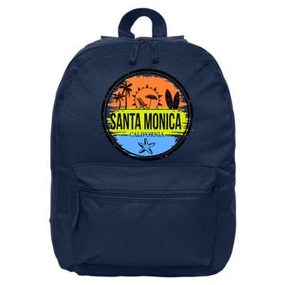 Santa Monica California 16 in Basic Backpack