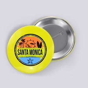 Santa Monica California Button